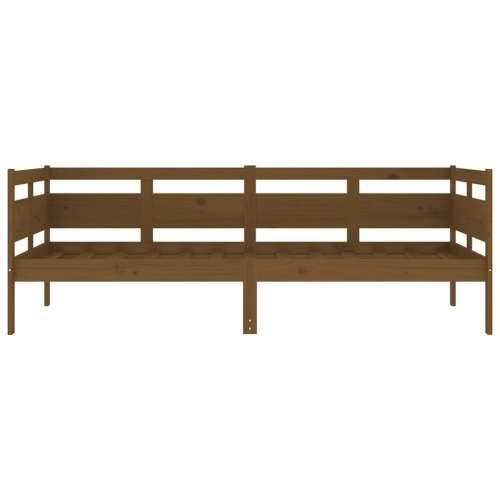 Dnevni ležaj od masivne borovine smeđa boja meda 90 x 190 cm - boja meda 90 x 190 cm Cijena