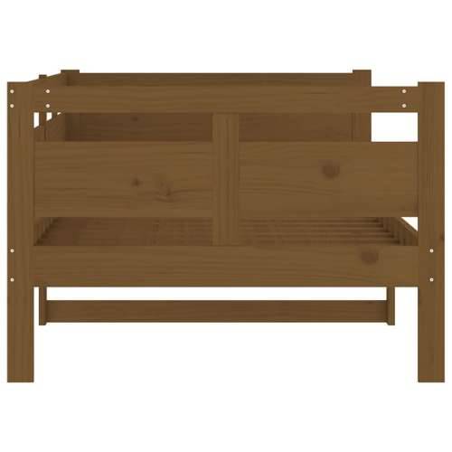 Dnevni ležaj od masivne borovine smeđa boja meda 90 x 190 cm - boja meda 90 x 190 cm Cijena