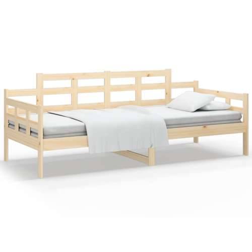 Dnevni ležaj od masivne borovine 80 x 200 cm - Prirodna 80 x 200 cm Cijena