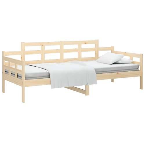 Dnevni ležaj od masivne borovine 80 x 200 cm - Prirodna 80 x 200 cm Cijena