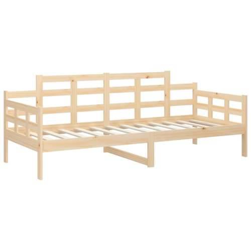 Dnevni ležaj od masivne borovine 80 x 200 cm - Prirodna 80 x 200 cm Cijena
