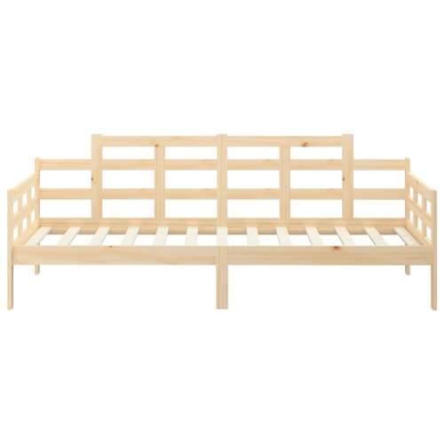 Dnevni ležaj od masivne borovine 80 x 200 cm - Prirodna 80 x 200 cm Cijena