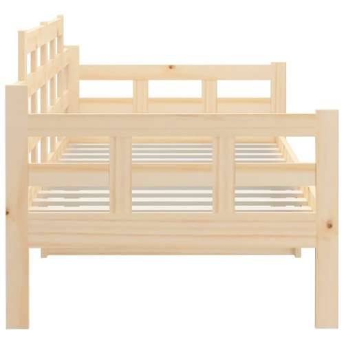Dnevni ležaj od masivne borovine 80 x 200 cm - Prirodna 80 x 200 cm Cijena