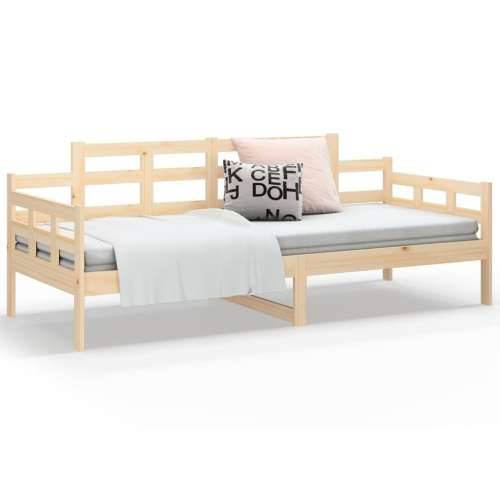 Dnevni ležaj od masivne borovine 80 x 200 cm - Prirodna 80 x 200 cm Cijena