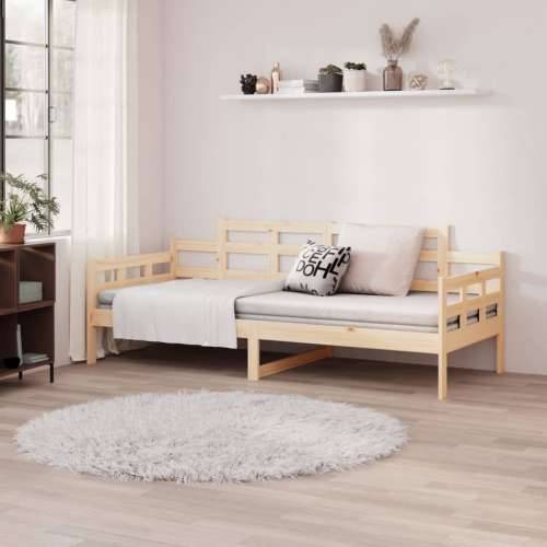 Dnevni ležaj od masivne borovine 80 x 200 cm - Prirodna 80 x 200 cm Cijena