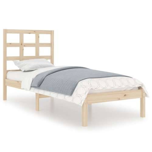 Okvir za krevet od masivnog drva 100 x 200 cm - Prirodna 100 x 200 cm Cijena
