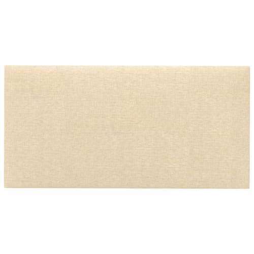 Zidne ploče od tkanine 12 kom krem 30 x 15 cm 0,54 m² - Krema 30 x 15 cm 12 Pravokutno Cijena