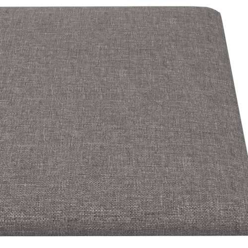 Zidne ploče od tkanine 12 kom svjetlosive 30 x 15 cm 0,54 m² - Svjetlosiva 30 x 15 cm 12 Pravokutno Cijena