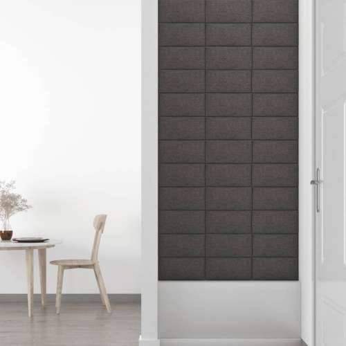 Zidne ploče od tkanine 12 kom tamnosive 30 x 15 cm 0,54 m² - Tamno siva 30 x 15 cm 12 Pravokutno Cijena