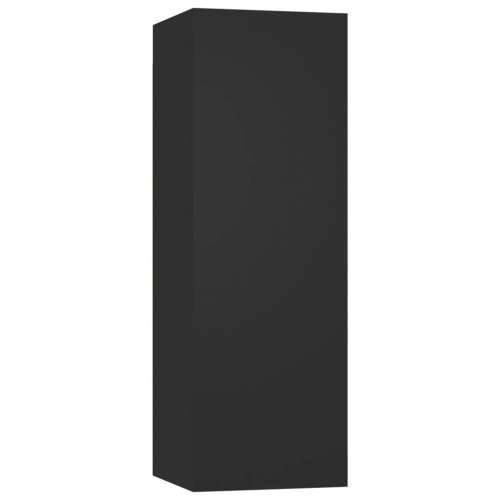8-dijelni set TV ormarića crni od konstruiranog drva - Crna 8 80 cm Cijena