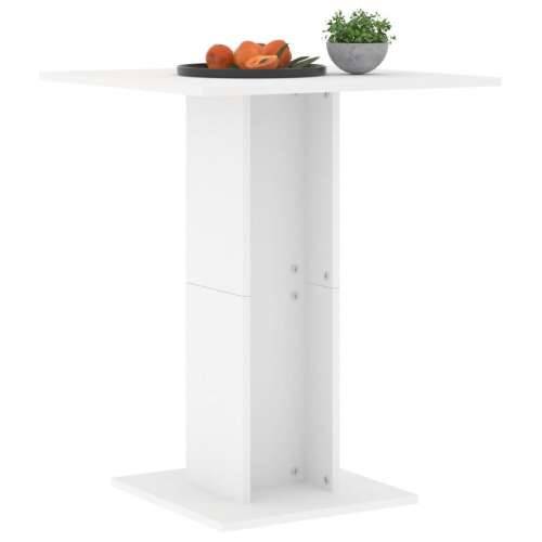Bistro stol bijeli 60 x 60 x 75 cm od konstruiranog drva Cijena