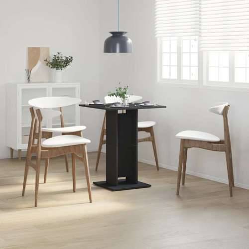 Bistro stol crni 60 x 60 x 75 cm od konstruiranog drva - Crna 1 Cijena