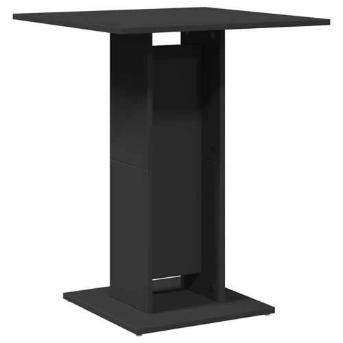 Bistro stol crni 60 x 60 x 75 cm od konstruiranog drva - Crna 1 Cijena