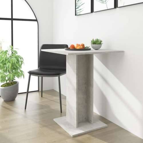 Bistro stol boja betona 60 x 60 x 75 cm od konstruiranog drva
