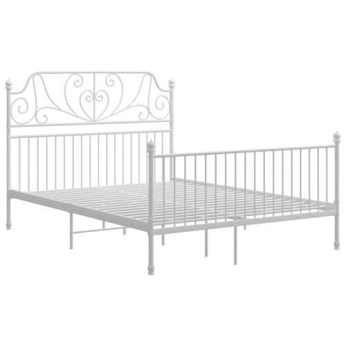 Okvir za krevet bijeli metalni 140 x 200 cm - Bijela 140 x 200 cm Cijena
