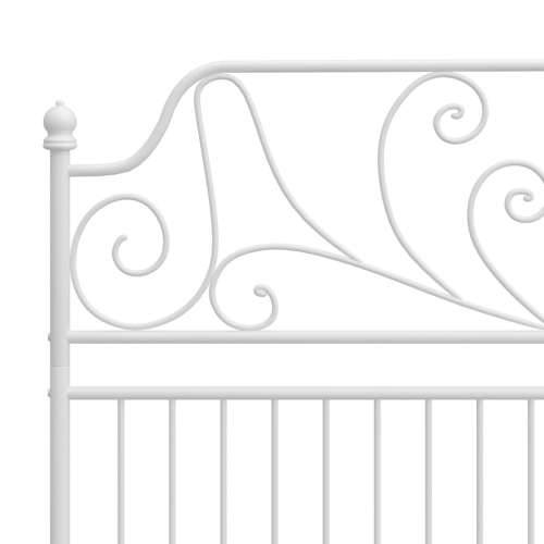 Okvir za krevet bijeli metalni 140 x 200 cm - Bijela 140 x 200 cm Cijena