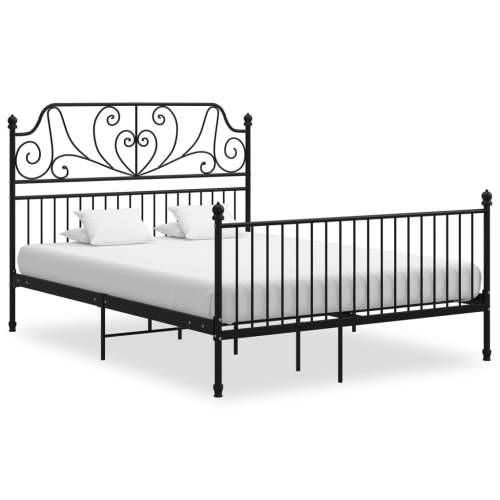 Okvir za krevet crni metalni 160 x 200 cm - Crna 160 x 200 cm Cijena