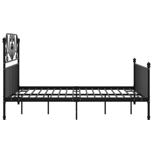 Okvir za krevet crni metalni 160 x 200 cm - Crna 160 x 200 cm Cijena
