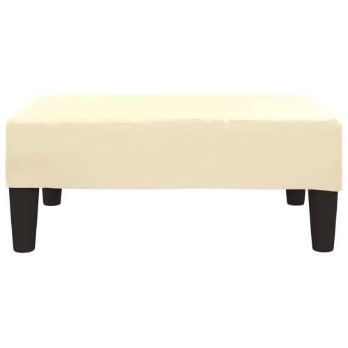 Tabure crni 78 x 56 x 32 cm od umjetne kože  - Krema 1 Cijena