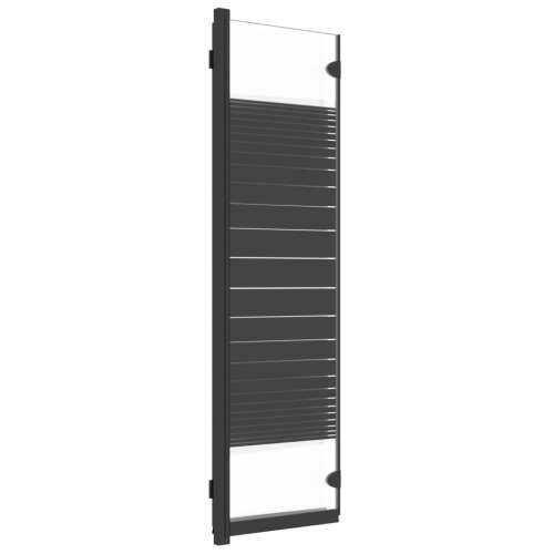 Sklopiva pregrada za tuš 3 panela 130 x 130 cm ESG crna Cijena