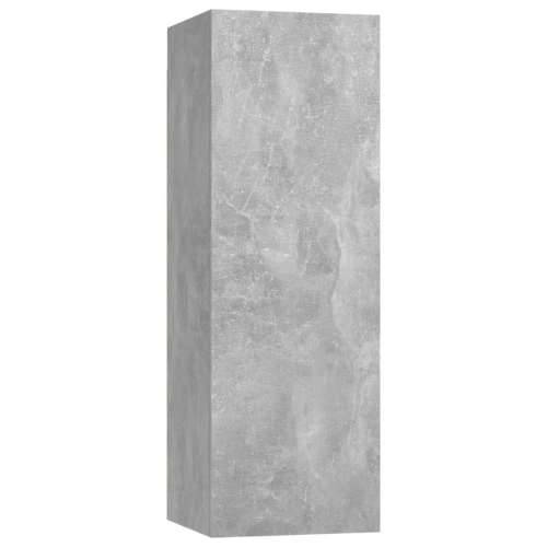 4-dijelni set TV ormarića siva boja betona konstruirano drvo - Beton siva 4 80 cm Cijena