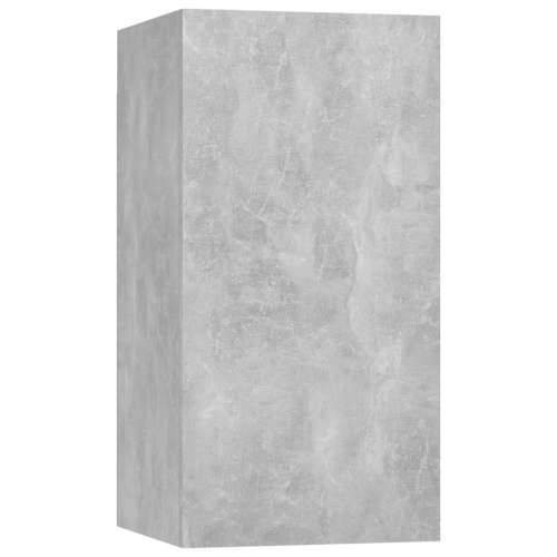 4-dijelni set TV ormarića siva boja betona konstruirano drvo - Beton siva 4 80 cm Cijena