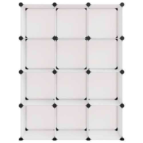 Kockasti organizator za pohranu s 12 kocki prozirni PP - Transparentan 94.5 x 31.5 x 124 cm 1 Cijena