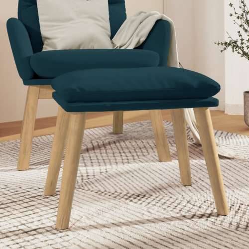 Tabure plavi 45x29,5x35 cm baršunasti - Plava 1 Svjetlosmeđa Cijena