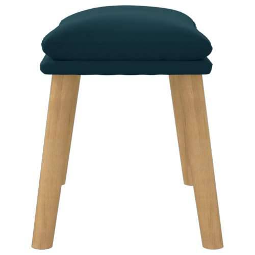 Tabure plavi 45x29,5x35 cm baršunasti - Plava 1 Svjetlosmeđa Cijena