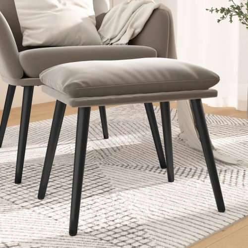 Tabure svjetlosivi 45x29,5x35 cm baršunasti - Svjetlosiva 1 Cijena