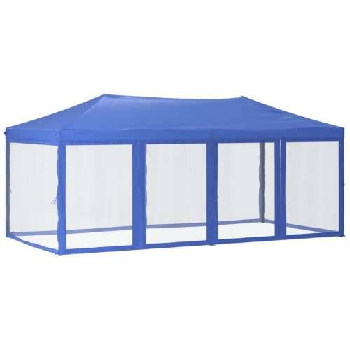 Sklopivi šator za zabave s bočnim zidovima 3 x 6 m plavi Cijena