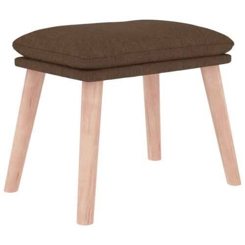 Tabure smeđi 45 x 29,5 x 35 cm od tkanine - Smeđa 1 Svjetlosmeđa Cijena