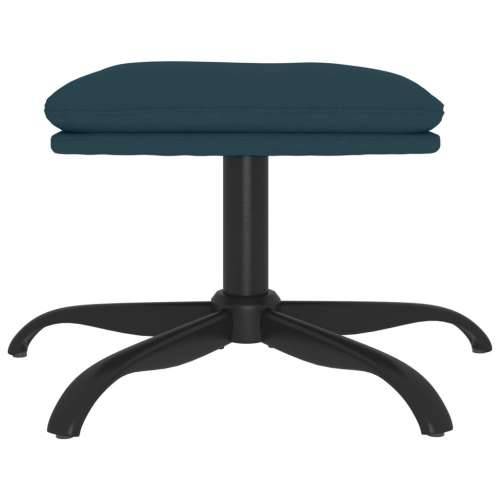 Tabure plavi 60x60x36 cm baršunasti - Plava 1 Cijena