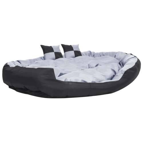 Dvostrani perivi jastuk za pse sivo-crni 150 x 120 x 25 cm Cijena