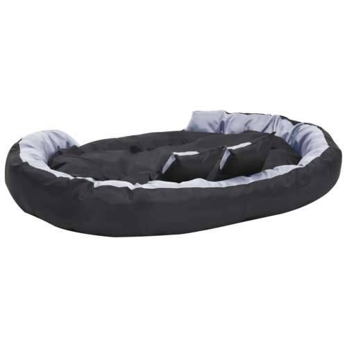 Dvostrani perivi jastuk za pse sivo-crni 150 x 120 x 25 cm Cijena