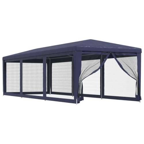 Šator za svadbe - šator za zabave s 8 mrežastih bočnih zidova plavi 3 x 9 m HDPE - Plava 3 x 9 m 1 with 8 sidewalls Cijena