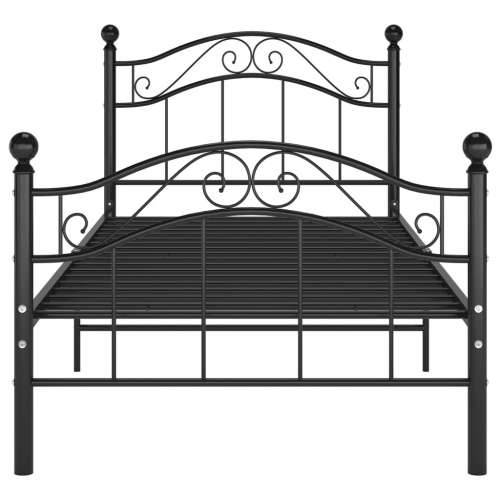 Okvir za krevet crni metalni 100 x 200 cm - Crna 100 x 200 cm Cijena
