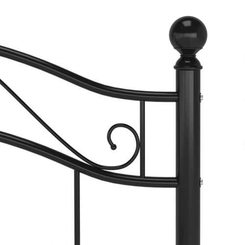 Okvir za krevet crni metalni 100 x 200 cm - Crna 100 x 200 cm Cijena