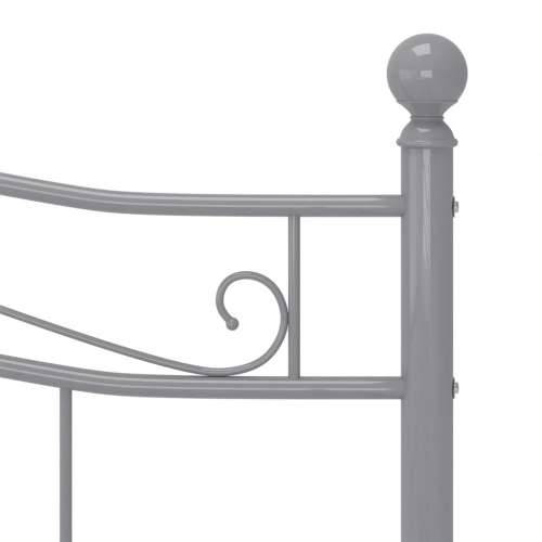 Okvir za krevet bez madraca sivi metalni 140 x 200 cm - Siva 140 x 200 cm Cijena