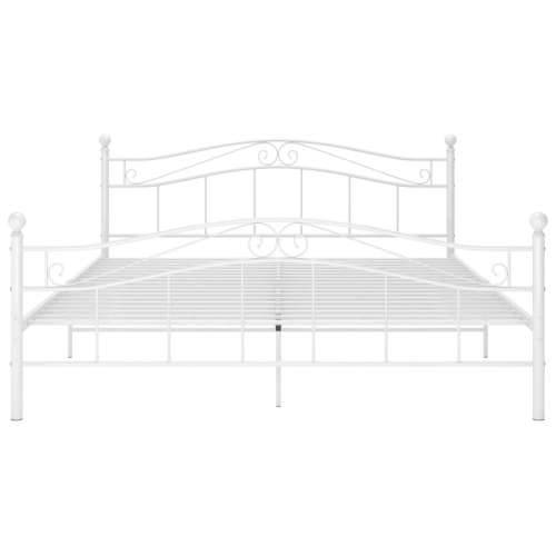 Okvir za krevet bijeli metalni 160 x 200 cm - Bijela 160 x 200 cm Cijena
