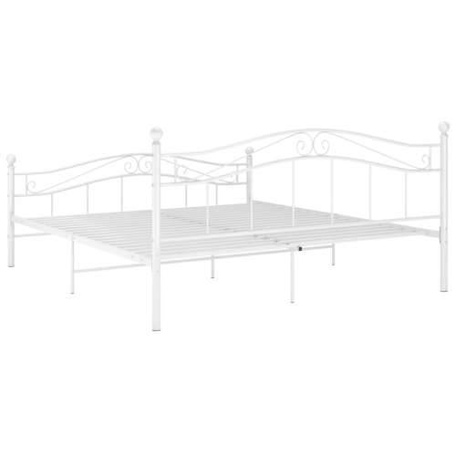 Okvir za krevet bijeli metalni 160 x 200 cm - Bijela 160 x 200 cm Cijena