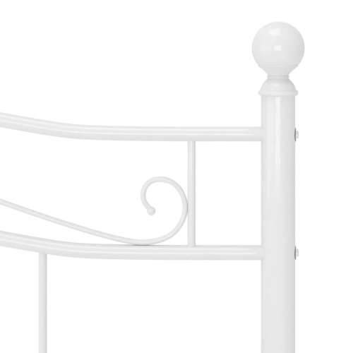 Okvir za krevet bijeli metalni 160 x 200 cm - Bijela 160 x 200 cm Cijena