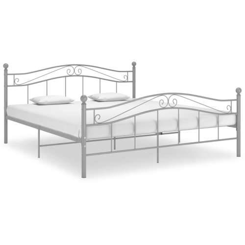 Okvir za krevet sivi metalni 160 x 200 cm - Siva 160 x 200 cm Cijena