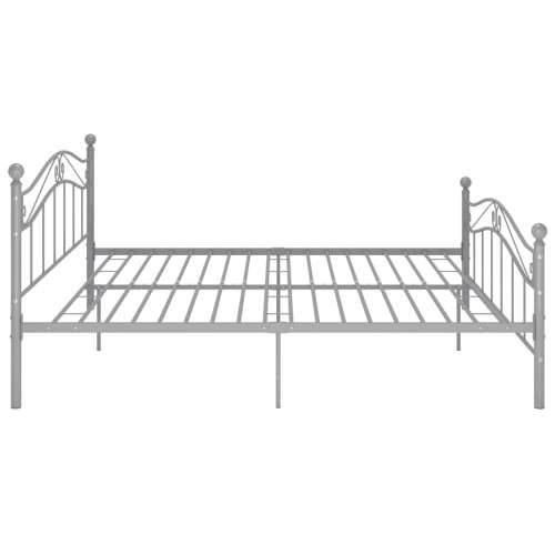 Okvir za krevet sivi metalni 160 x 200 cm - Siva 160 x 200 cm Cijena