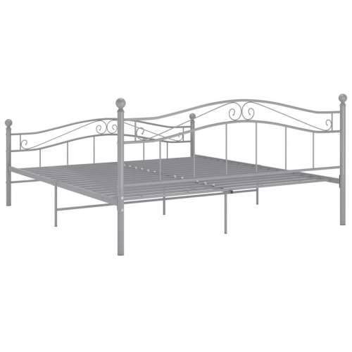 Okvir za krevet sivi metalni 160 x 200 cm - Siva 160 x 200 cm Cijena