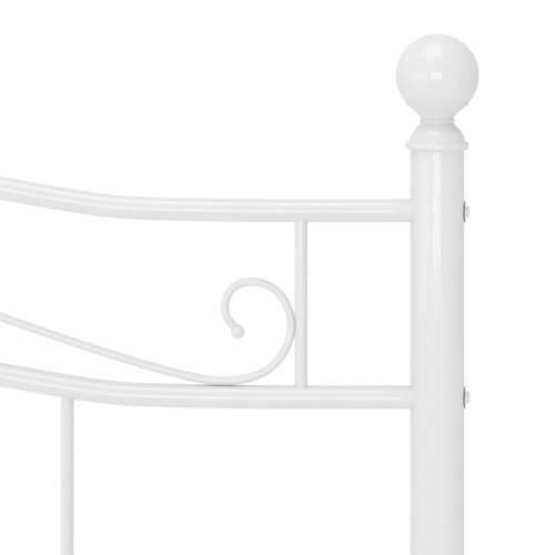 Okvir za krevet bijeli metalni 180 x 200 cm - Bijela 180 x 200 cm Cijena