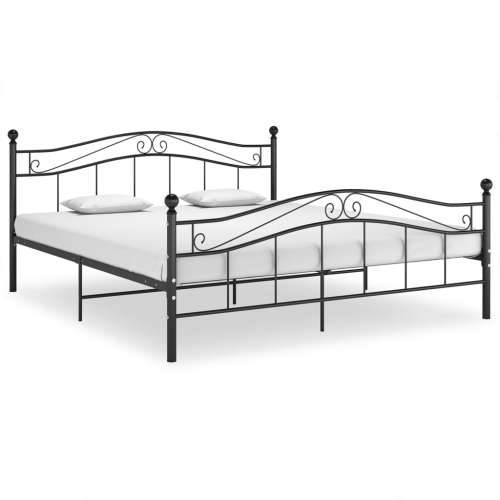 Okvir za krevet crni metalni 200 x 200 cm - Crna 200 x 200 cm Cijena