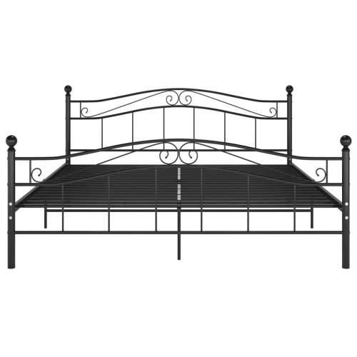 Okvir za krevet crni metalni 200 x 200 cm - Crna 200 x 200 cm Cijena