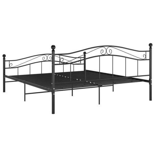Okvir za krevet crni metalni 200 x 200 cm - Crna 200 x 200 cm Cijena