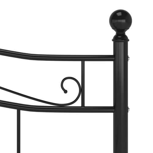 Okvir za krevet crni metalni 200 x 200 cm - Crna 200 x 200 cm Cijena